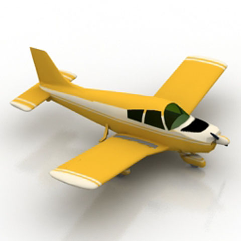 Free Airplane T-CHER L N571 3D model for 3ds Max Library Download